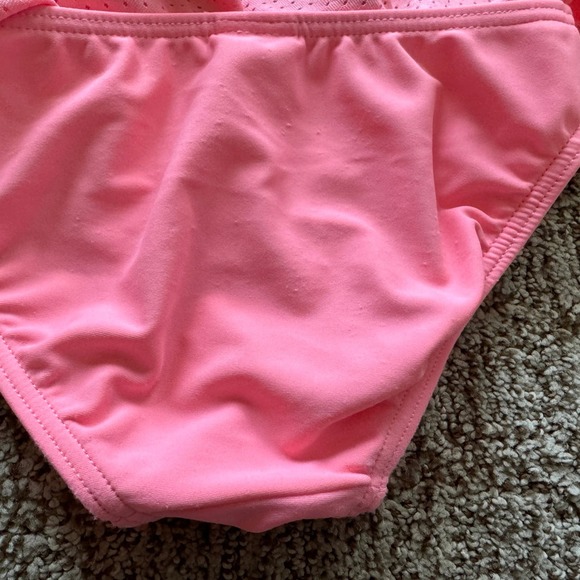 Seafolly Kids Girl Sweet summer Ruffle Two-Piece Tankini Swimsuit Coral Pink 3 - Picture 5 of 8
